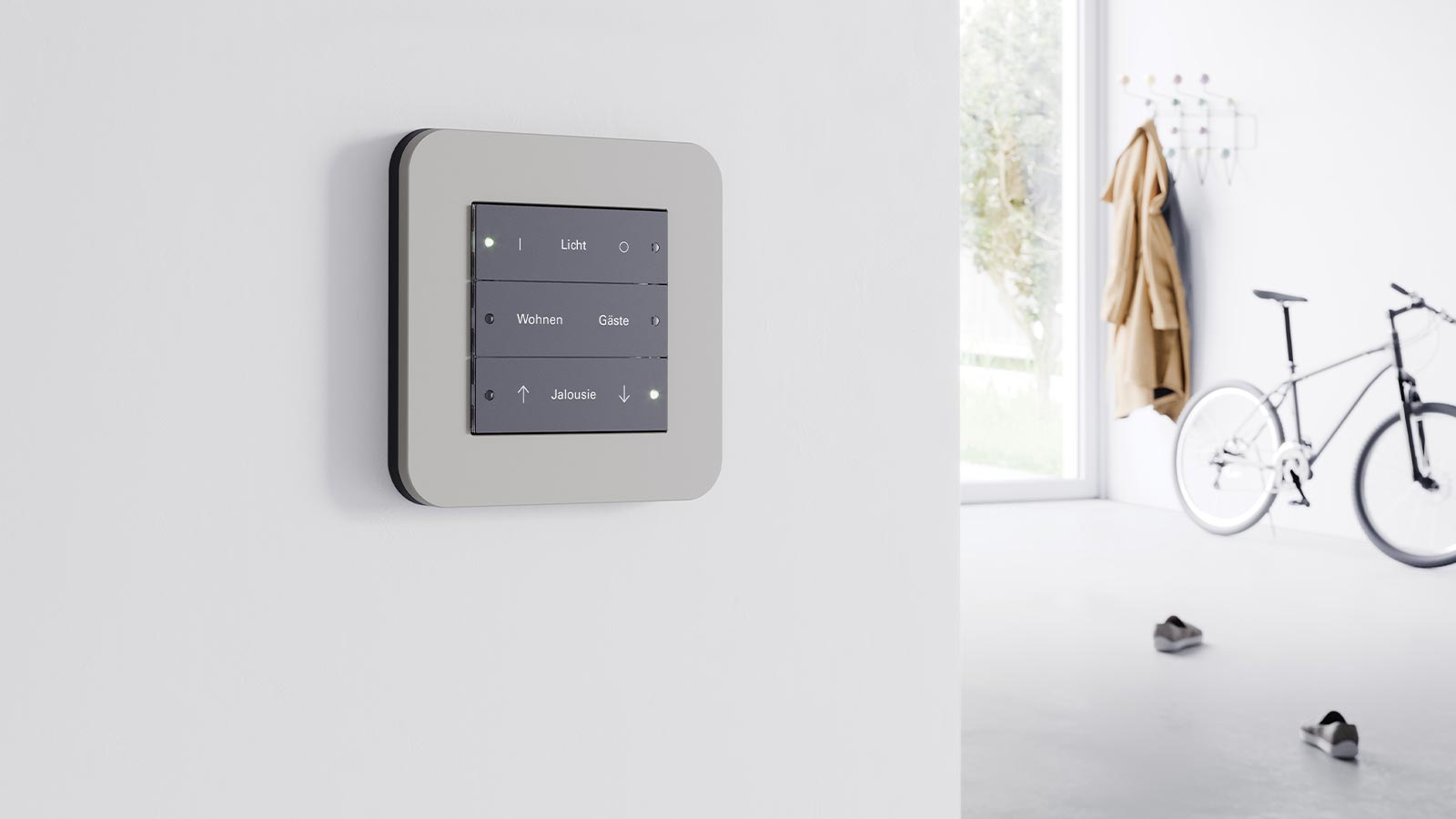 Gira E3 Hellgrau mit Tastsensor 3 Anthrazit 