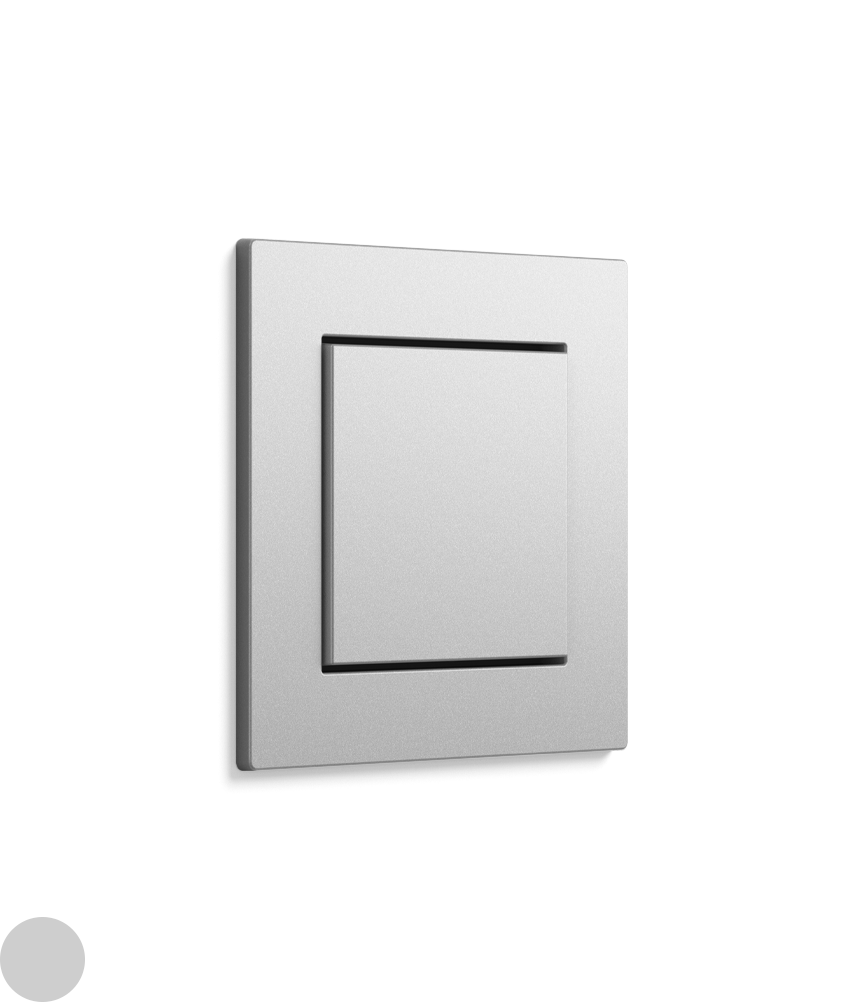 Gira E2 flacher Einbau Farbe Alu 