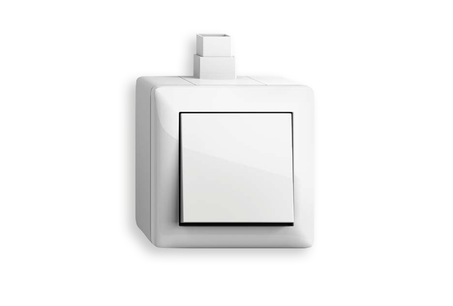 Gira Standard 55 mit Aufputzgehäuse 