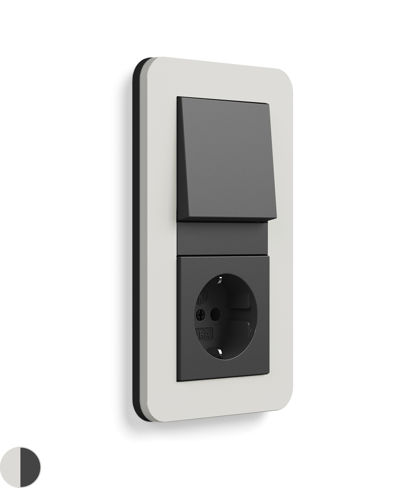 Gira E3 Hellgrau Anthrazit 