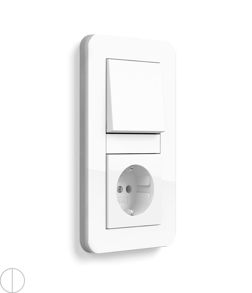 Gira E3 Reinweiß glänzend Reinweiß glänzend 