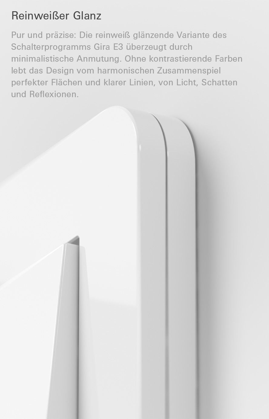 Gira E3 Reinweiß glänzend 