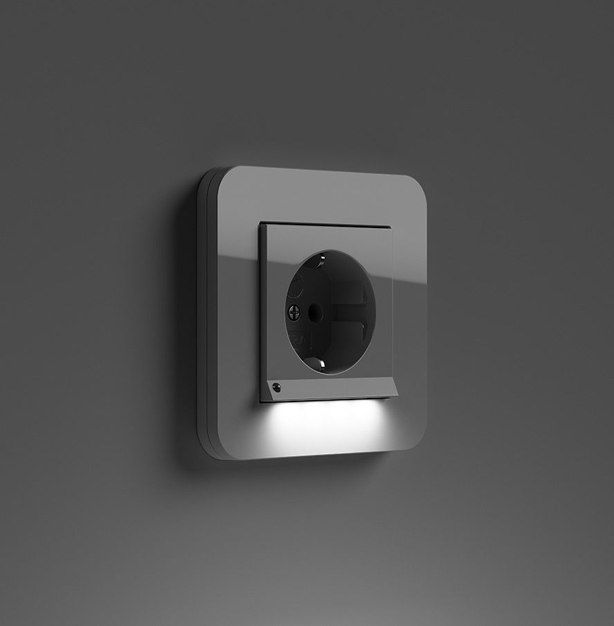 Gira Steckdose mit Orientierungslicht 