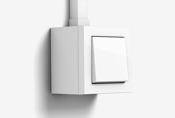 Gira E2 Aufputz Reinweiß gänzend 