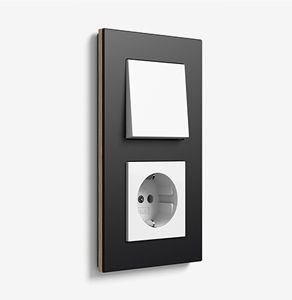 Gira Esprit Linoleum Multiplex Schwarz 