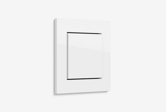 Gira E2 flacher Einbau Reinweiß glänzend 