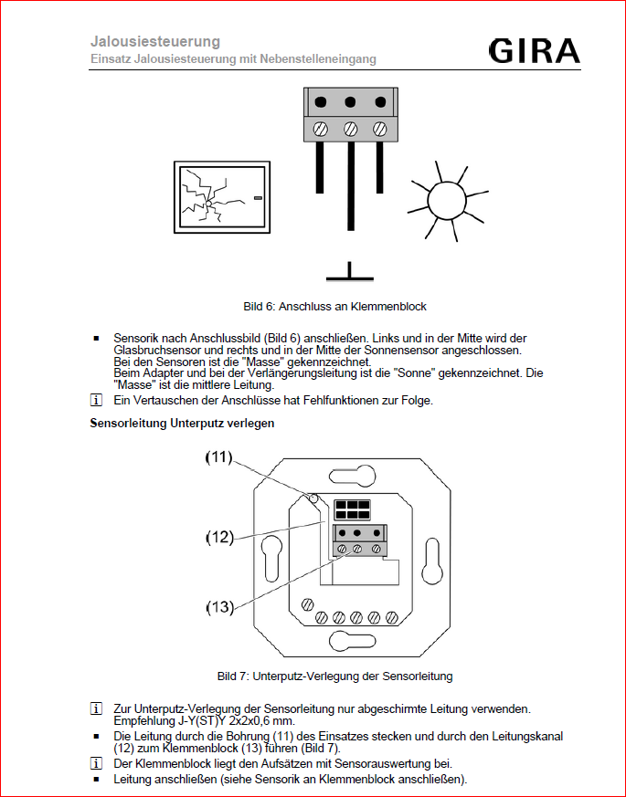 Klemmblock und Einsatz